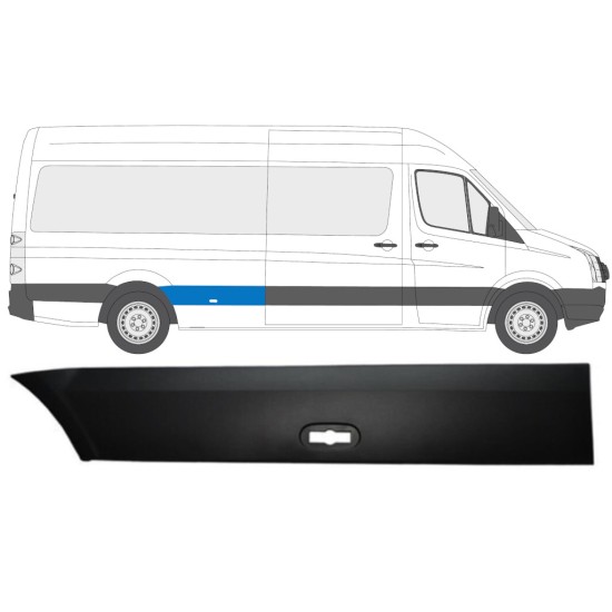 Prydnadslist stänkskärm list för Volkswagen Crafter 2005-2017 / Höger 13826