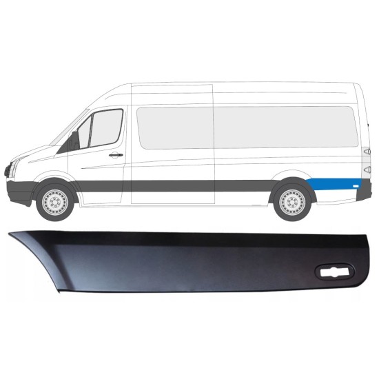 Sidovägg skyddslister för Volkswagen Crafter 2005-2017 / Vänster 13829