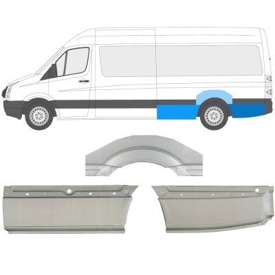 Sidovägg hjulhuskant för Volkswagen Crafter 2005-2017 / Vänster / Set 13944