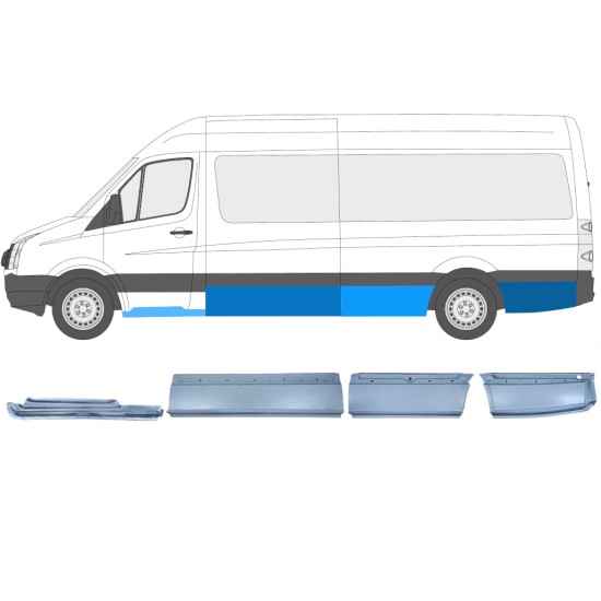 Reparationspanel set för Volkswagen Crafter 2005-2017 / Vänster / 14505