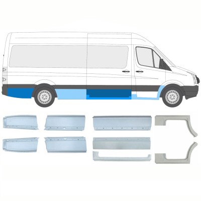 Reparationspanel set för Volkswagen Crafter 2005-2017 / Vänster+Höger / 14236