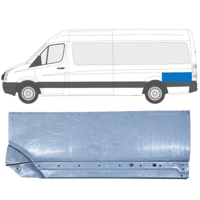 Bak sektionens reparationspanel för bak stänkskärm för Volkswagen Crafter 2005-2017 / Vänster 13895