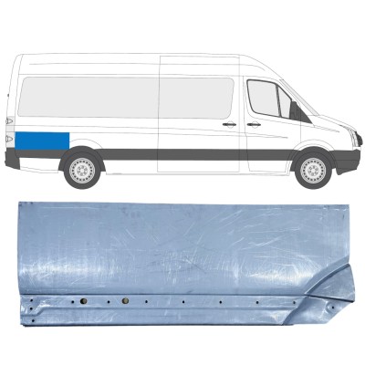 Bak sektionens reparationspanel för bak stänkskärm för Volkswagen Crafter 2005-2017 / Höger 13894