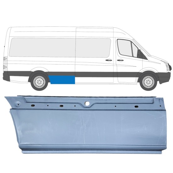 Sidovägg hjulhuskant för Volkswagen Crafter 2005-2017 / Höger 13452