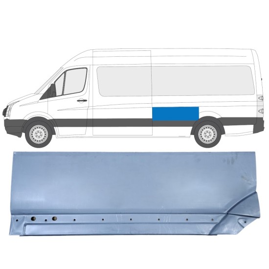 Sidovägg hjulhuskant för Volkswagen Crafter 2005-2017 / Vänster 13896