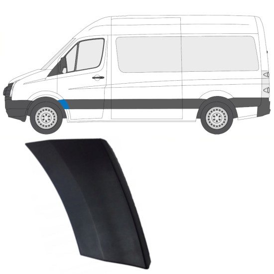 Prydnads Skyddslist skärm för Volkswagen Crafter 2005-2017 / Vänster 13987