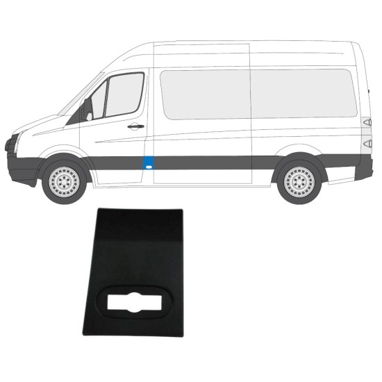 Skyddslist dörr prydnadslist fram för Volkswagen Crafter 2005-2017 / Vänster 13688