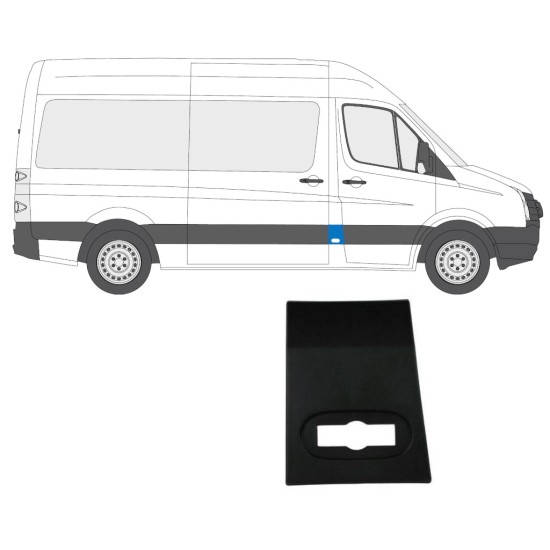 Skyddslist dörr prydnadslist fram för Volkswagen Crafter 2005-2017 / Höger 13689