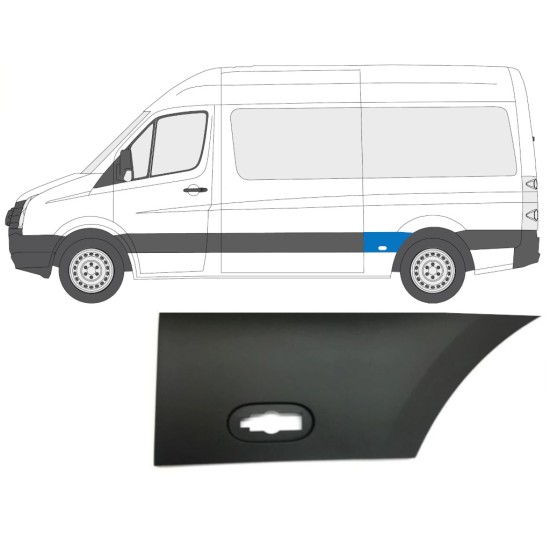 Prydnadslist stänkskärm list för Volkswagen Crafter 2005-2017 / Vänster 13823
