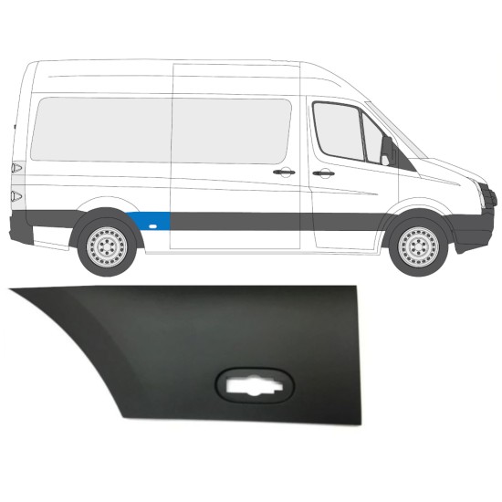 Prydnadslist stänkskärm list för Volkswagen Crafter 2005-2017 / Höger 13822