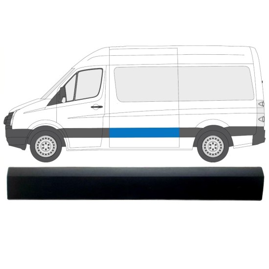 Prydnads Skyddslist sidovägg för Volkswagen Crafter 2005-2017 / Vänster 13825
