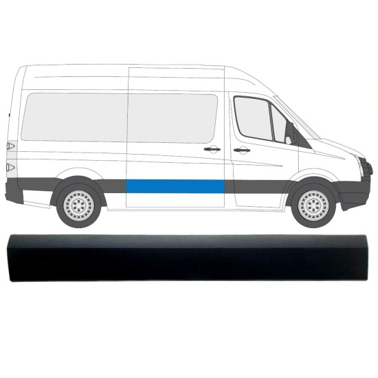 Prydnadslist skjutdörr för Volkswagen Crafter 2005-2017 / Höger 13824