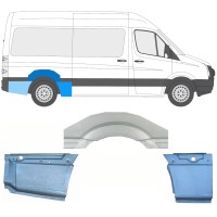 Sidovägg hjulhuskant för Volkswagen Crafter 2005-2017 / Höger / Set 13941