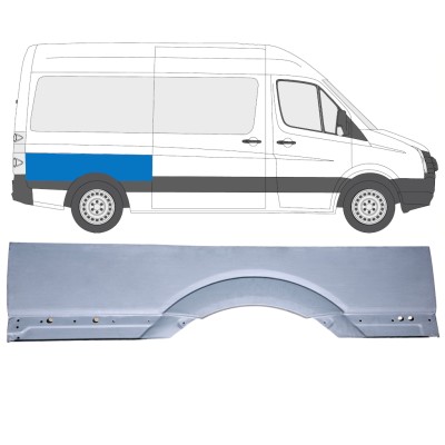 Stor bak skärm reparationspanel för Volkswagen Crafter 2005-2017 / Höger 15511