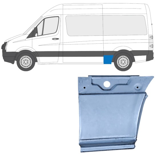 Sidovägg hjulhuskant för Volkswagen Crafter 2005-2017 / Vänster 13450