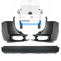 Stötfångare bak för Volkswagen Crafter 2005-2017 / Set 15554