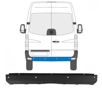 Bak stötfångare med PDC för Volkswagen Crafter 2005-2017 15551