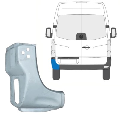 Bak hörn reparationspanel för Volkswagen Crafter 2005-2017 / Vänster 15505