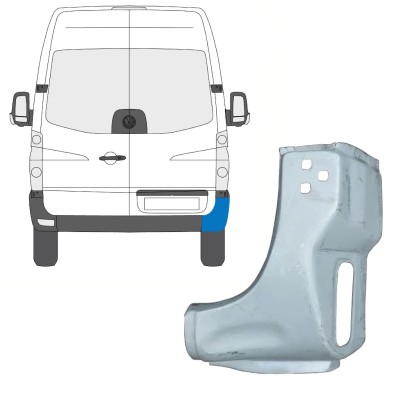 Bak hörn reparationspanel för Volkswagen Crafter 2005-2017 / Höger 15506