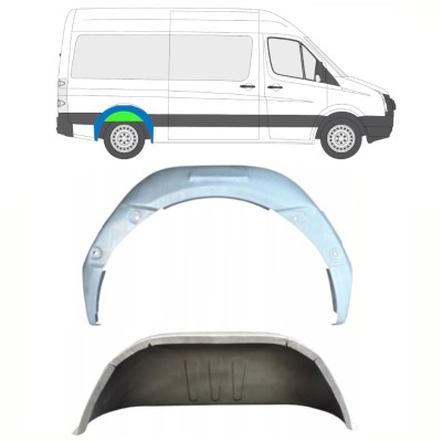 Hjulhus reparationsplåt för Volkswagen Crafter 2005-2017 / Höger / Set 14321