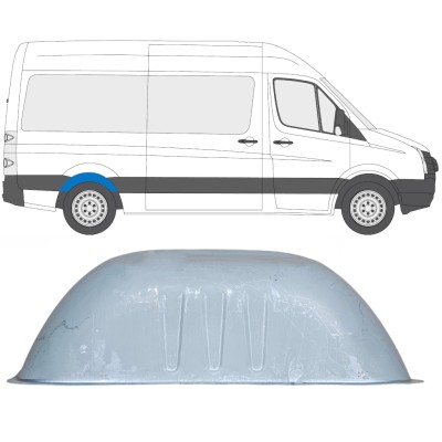 Bak hjulhus reparationspanel för Volkswagen Crafter 2005-2017 / Vänster = Höger (symmetrisk) 13612
