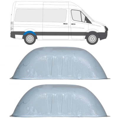 Bak hjulhus reparationspanel för Volkswagen Crafter 2005-2017 / Set 14283