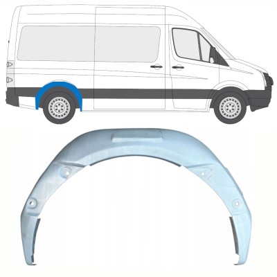 Hjulhus reparationsplåt för Volkswagen Crafter 2005-2017 / Höger 13897