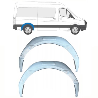 Hjulhus reparationsplåt för Volkswagen Crafter 2005-2017 / Vänster+Höger / Set 15497
