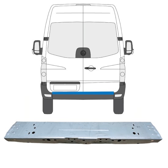 Bak reparationspanel för Volkswagen Crafter 2005-2017 14239