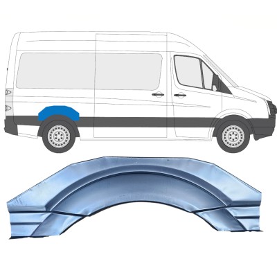 Sidovägg hjulhuskant för Volkswagen Crafter 2005-2017 / Vänster = Höger (symmetrisk) 13748