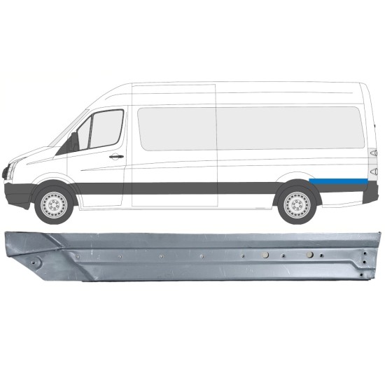 Sidovägg hjulhuskant för Volkswagen Crafter 2005-2017 / Vänster 14333