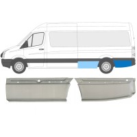Sidovägg hjulhuskant för Volkswagen Crafter 2005-2017 / Vänster / Set 14127