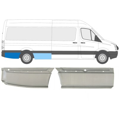Sidovägg hjulhuskant för Volkswagen Crafter 2005-2017 / Höger / Set 14128