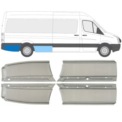 Sidovägg hjulhuskant för Volkswagen Crafter 2005-2017 / Set 14486