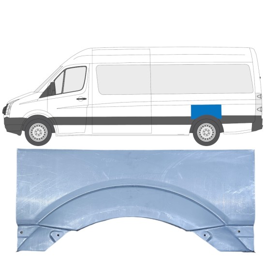 Sidovägg hjulhuskant för Volkswagen Crafter 2005-2017 / Vänster 13441