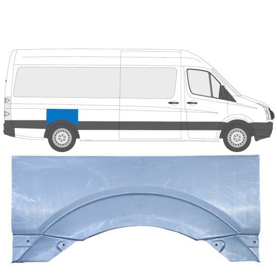 Sidovägg hjulhuskant för Volkswagen Crafter 2005-2017 / Höger 13440