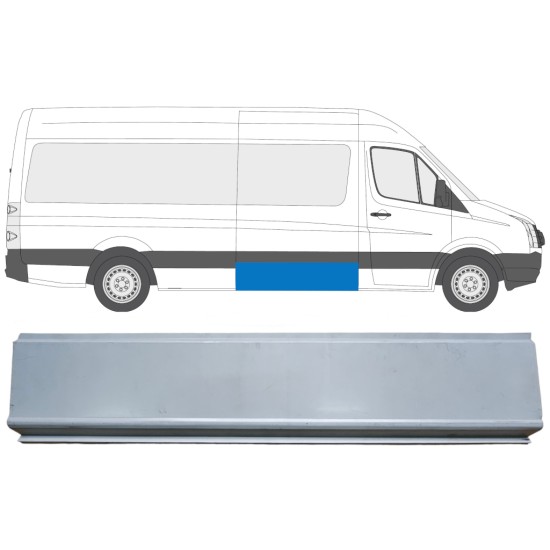 Reparationspanel på sidan för Volkswagen Crafter 2005-2017 / Vänster = Höger (symmetrisk) 13972