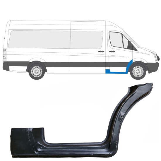 Reparationspanel för dörrtröskel för Volkswagen Crafter 2005-2017 / Höger 13442
