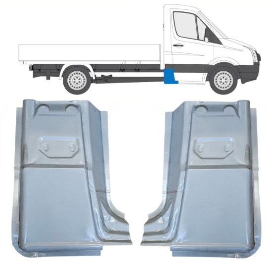 Bak hörn reparationspanel för Volkswagen Crafter 2005-2017 / Vänster+Höger / Set 15504