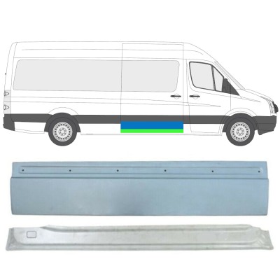Skjutdörr reparationspanel för Volkswagen Crafter 2005-2017 / Höger / Set 13474