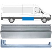 Skjutdörr reparationspanel + tröskel reparationspanel för Volkswagen Crafter 2005-2017 / Höger / Set 14317