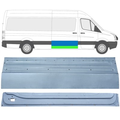 Inre + yttre skjutdörr reparationspanel för Volkswagen Crafter 2005-2017 / Höger / Set 14319