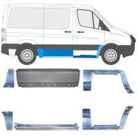 Reparationspanel set för Volkswagen Crafter 2005-2017 / Vänster+Höger / 15594