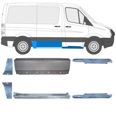 Reparationspanel set för Volkswagen Crafter 2005-2017 / Vänster+Höger / 15590