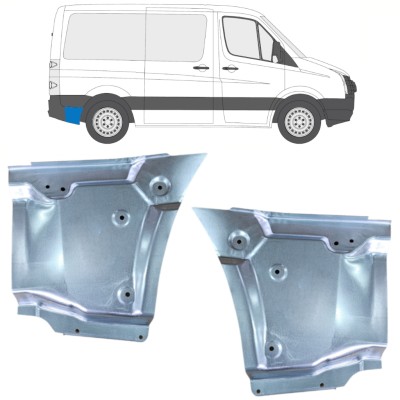 Sidovägg hjulhuskant för Volkswagen Crafter 2005-2017 / Vänster+Höger / Set 15523
