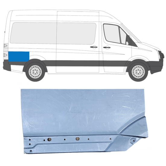 Sidovägg hjulhuskant för Volkswagen Crafter 2005-2017 / Höger 14201