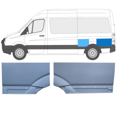 Sidovägg hjulhuskant för Volkswagen Crafter 2005-2017 / Vänster / Set 15517