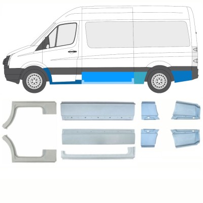 Reparationspanel set för Volkswagen Crafter 2005-2017 / Vänster+Höger / 14471