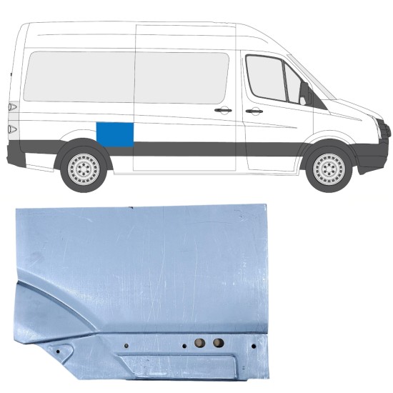 Sidovägg hjulhuskant för Volkswagen Crafter 2005-2017 / Höger 14199