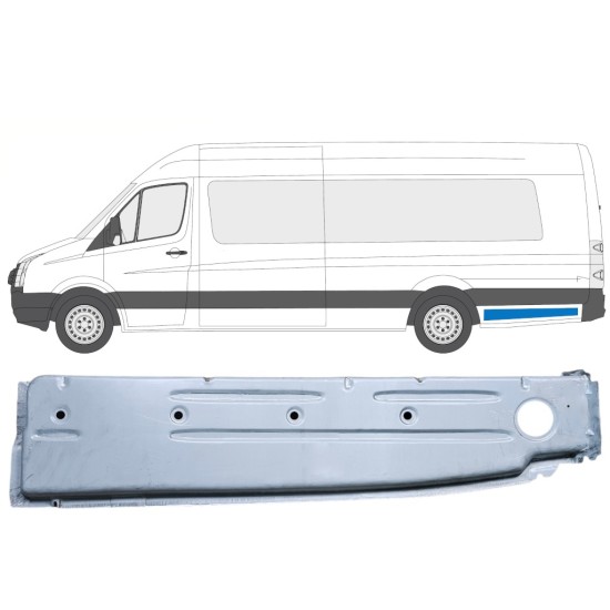 Inre bak skärm reparationspanel för Volkswagen Crafter 2005-2017 / Vänster 14376